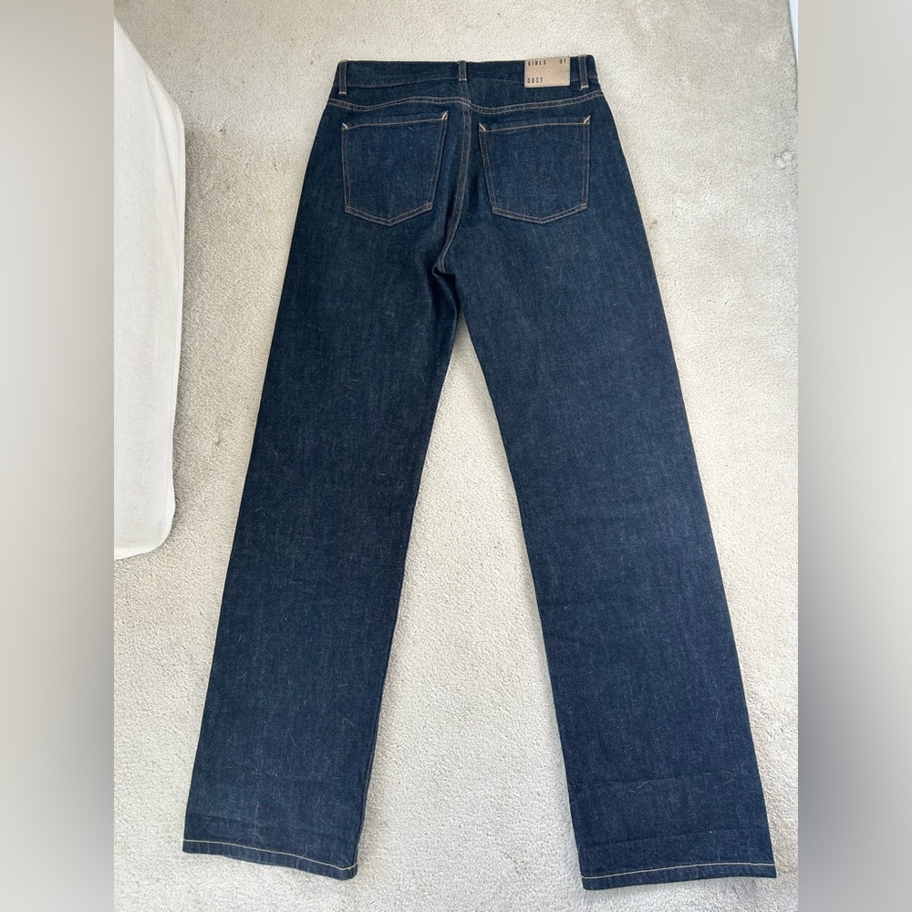 Girls of Dust “Georgia” Straight Leg Jeans - Dark Indigo - Picture 5 of 8